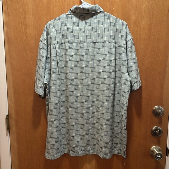 Geoffrey Beene 100% silk shirt size large - Picture 5 of 6